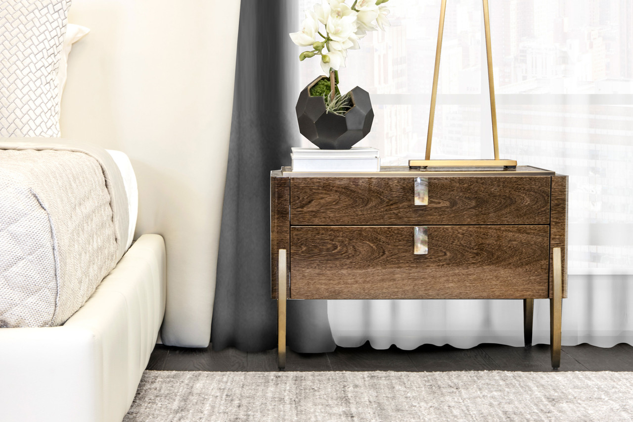 Fashion Affair Nightstand Shown in a Bedroom Setting