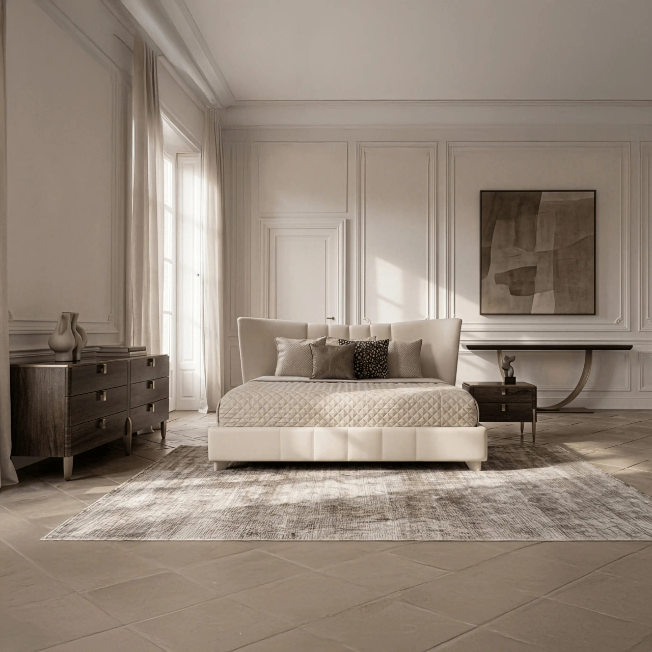 Fashion Affair Nightstand Shown in a Bedroom Setting