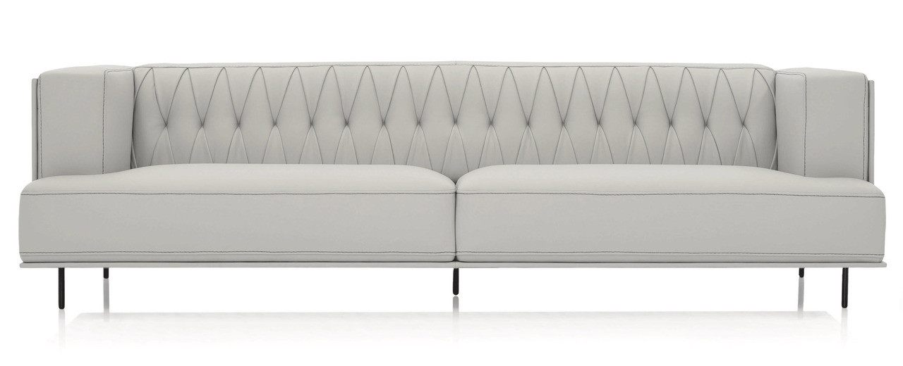 Mcqueen Sofa - Pearl Leather - Cantoni