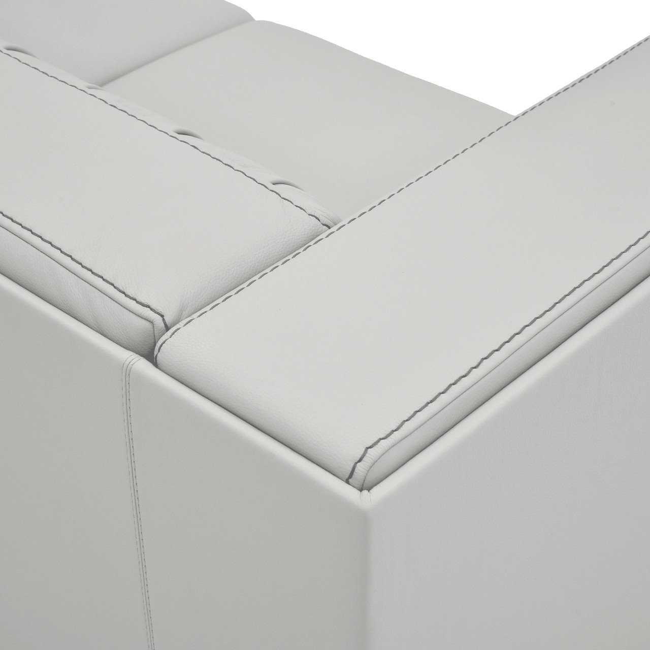 Mcqueen Sofa - Pearl Leather - Cantoni