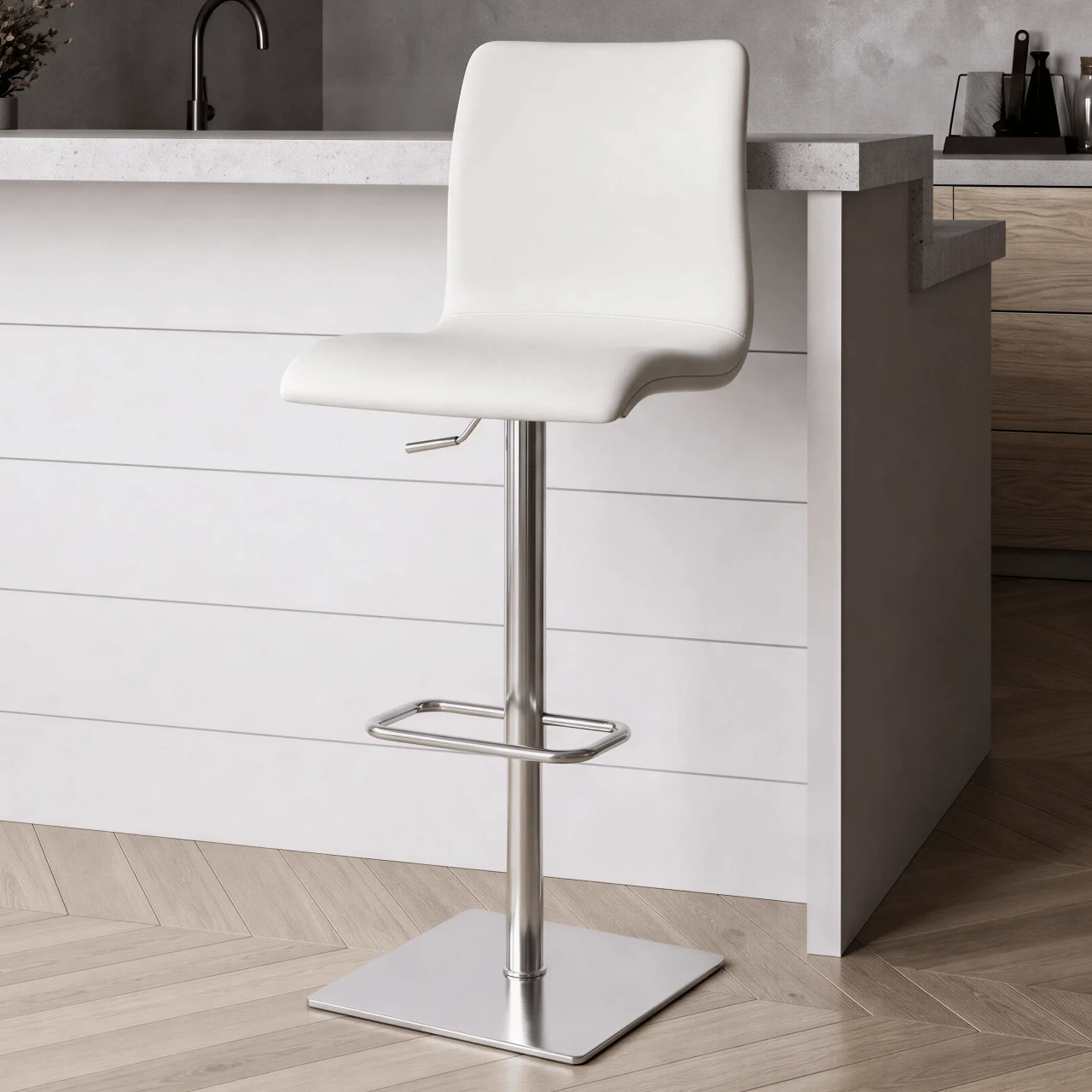 WHITE LEATHER