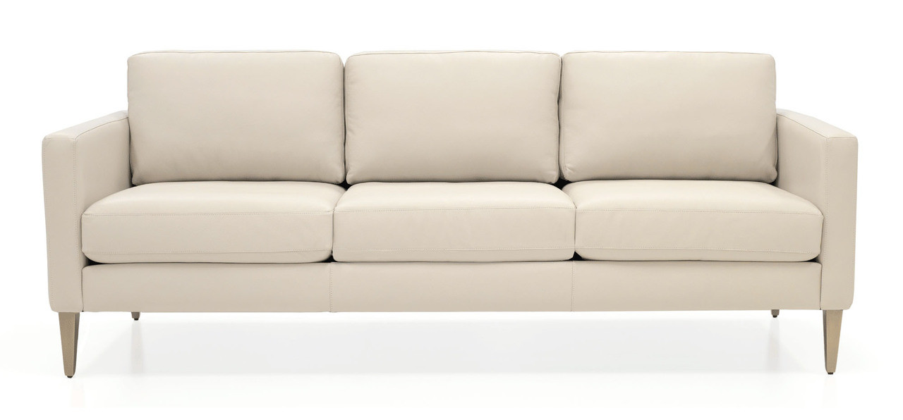 Chantal 3-Seat Studio Sofa - Leather - Cantoni