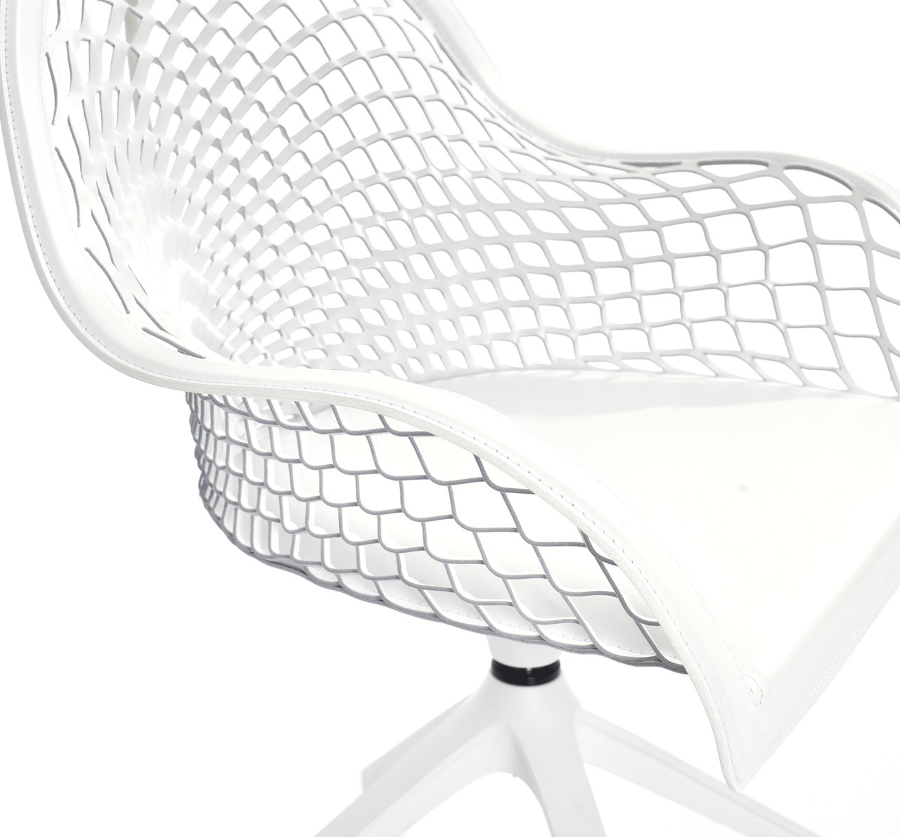 Closeup - Guapa Swivel Office Chair Laser Cut Web Design