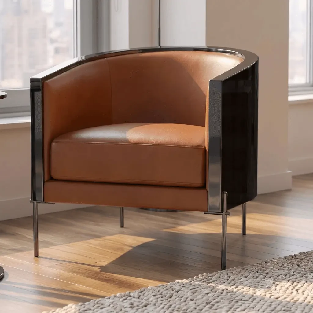 COGNAC LEATHER - Shown here in the Cognac Leather option