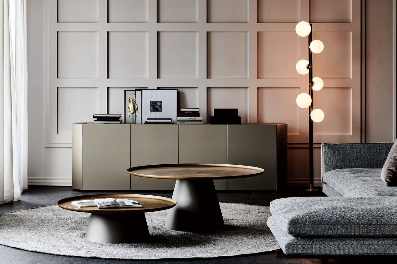 HIGH (37" DIA x 15"H) || LOW (46.25" DIA x 11"H) - Each table sold separately