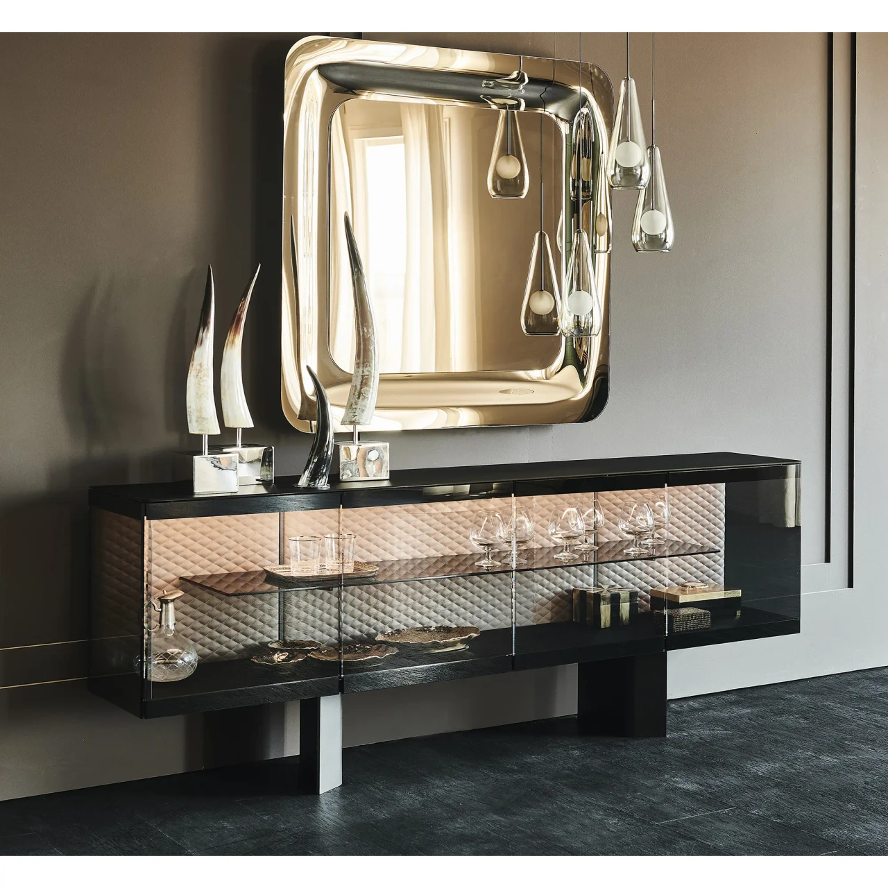 Boutique Sideboard Shown in a Dining Room Setting