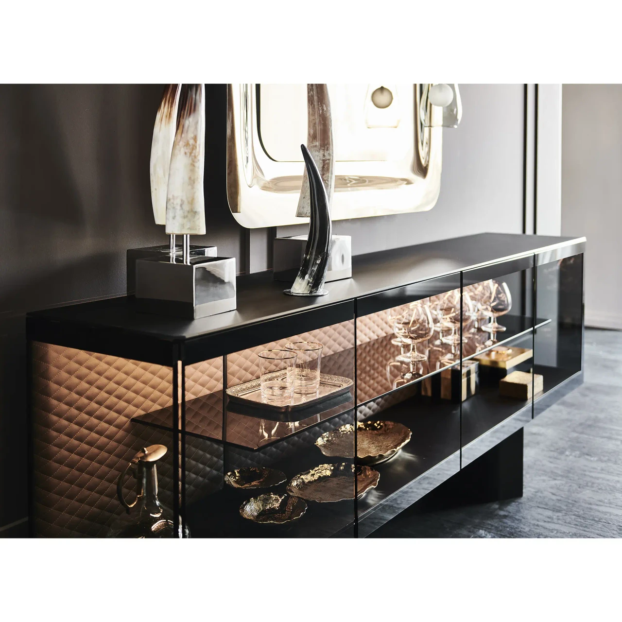 Boutique Sideboard Shown in a Dining Room Setting