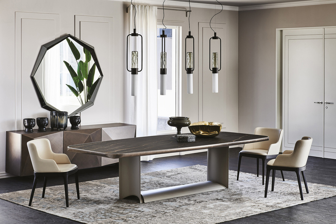 【展示品】カッテランイタリア「Dragon Keramik」 ダイニングテーブル Dragon Keramik Premium Dining Table - Cantoni
