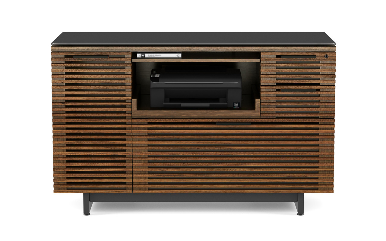 NATURAL WALNUT - Corridor Multifunction Cabinet Front View