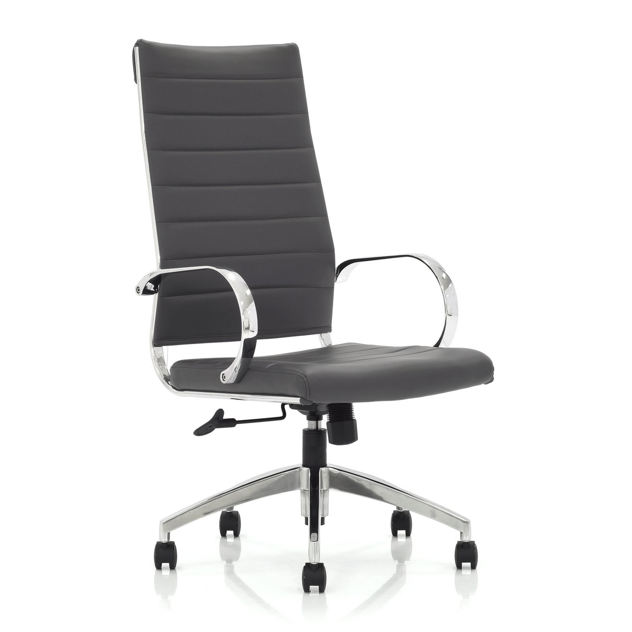 GREY ECOPELLE - Grey Orion Executive Chair Front Angled View