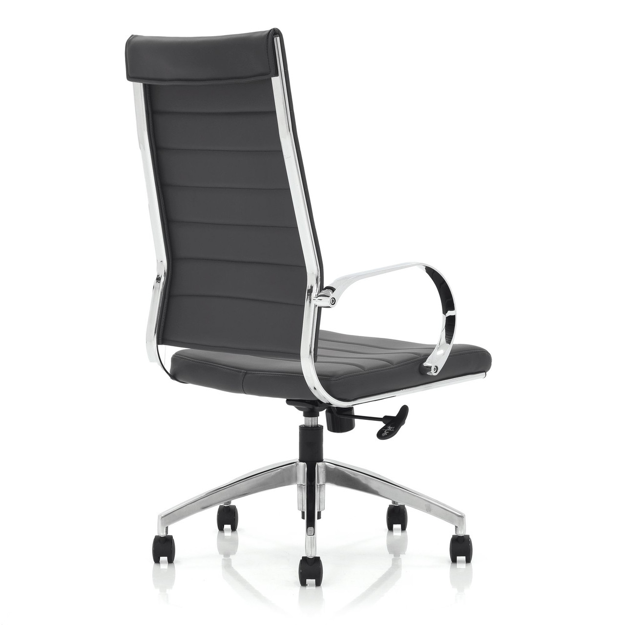 GREY ECOPELLE - Grey Orion Executive Chair Back Angled View