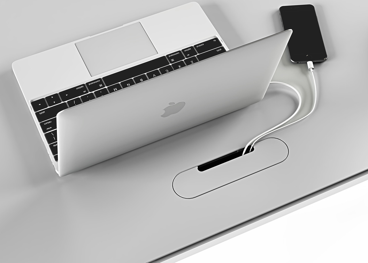 Centro Lift Desk Wire Management