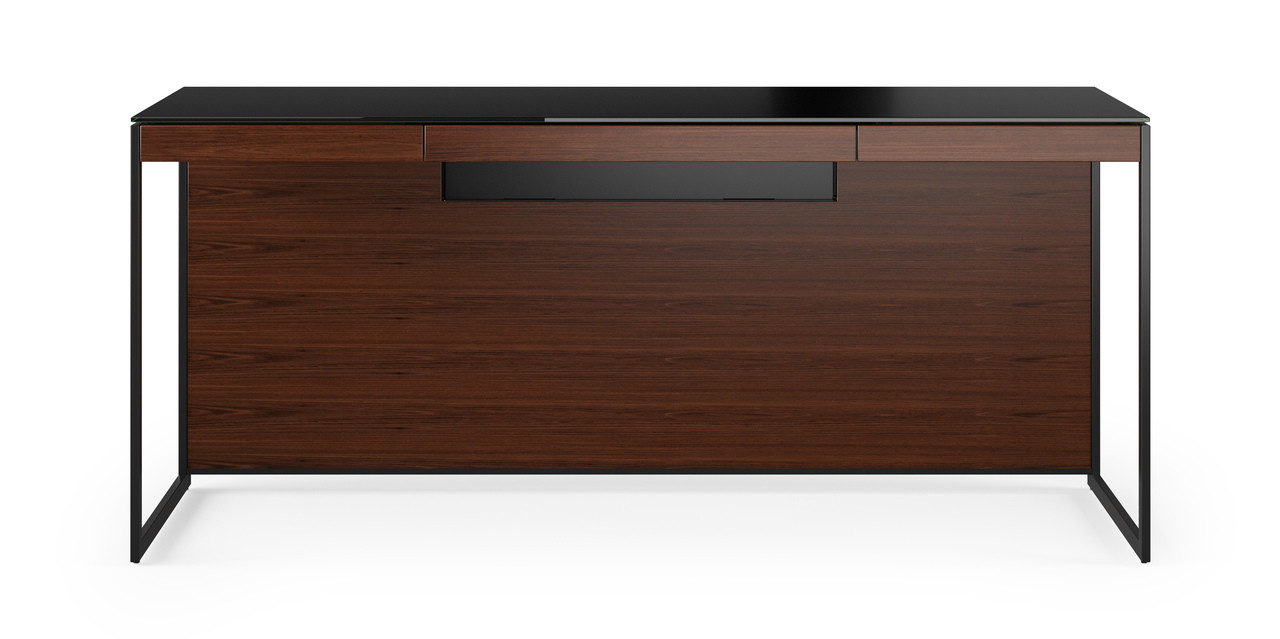 CHOCOLATE/BLACK - Sequel Desk Front View