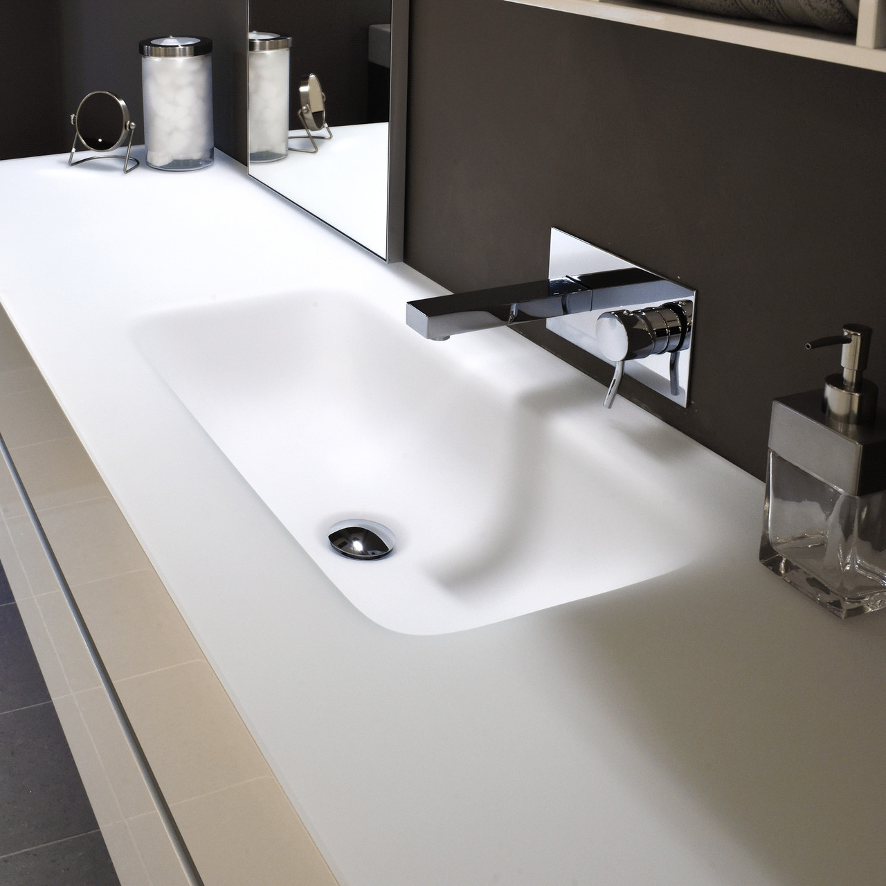 Nyu Glossy White Single Vanity