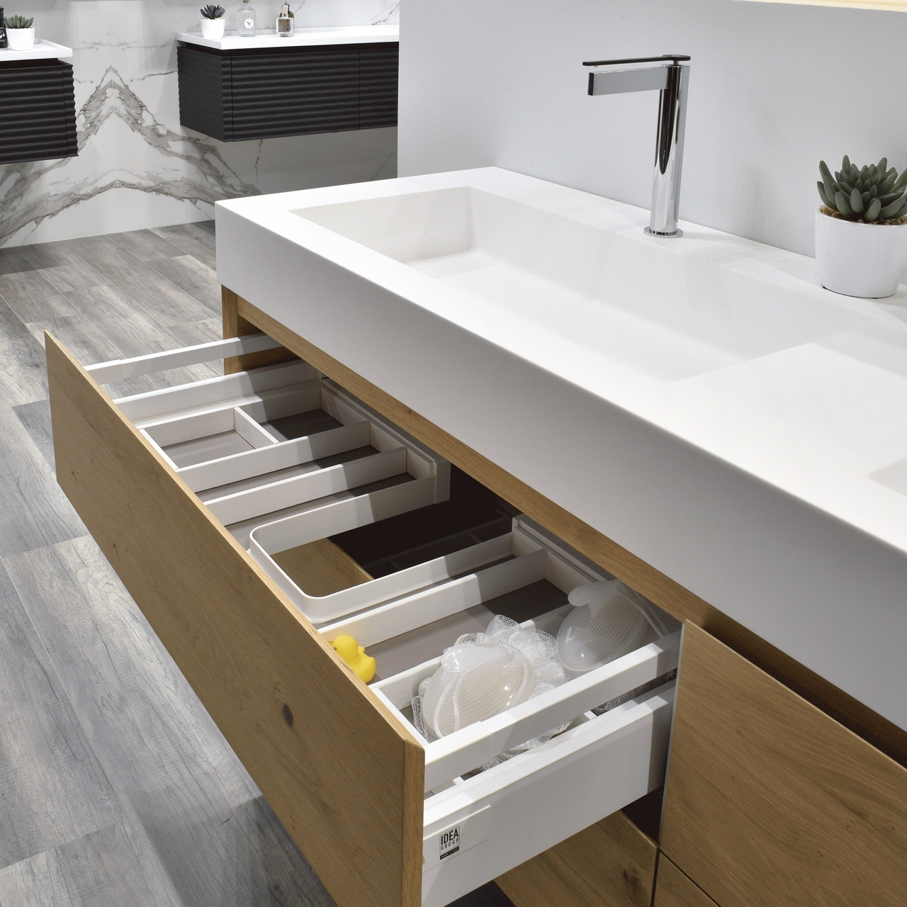 Cubik Rovere Nodi Double Vanity