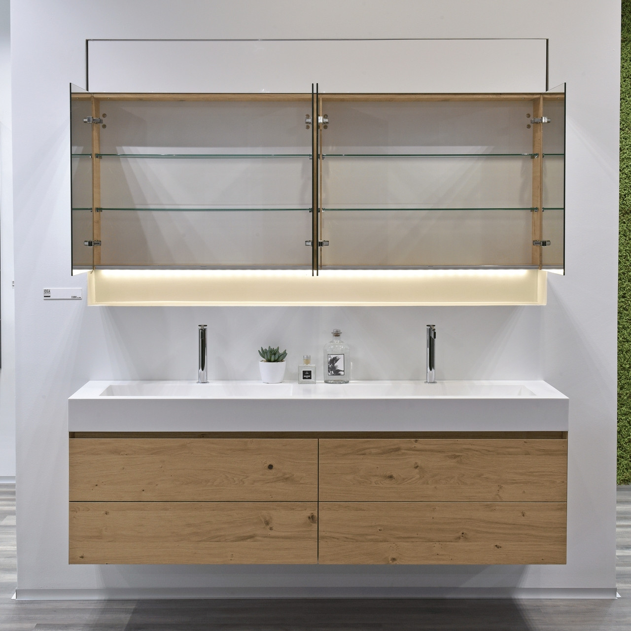 Cubik Rovere Nodi Double Vanity
