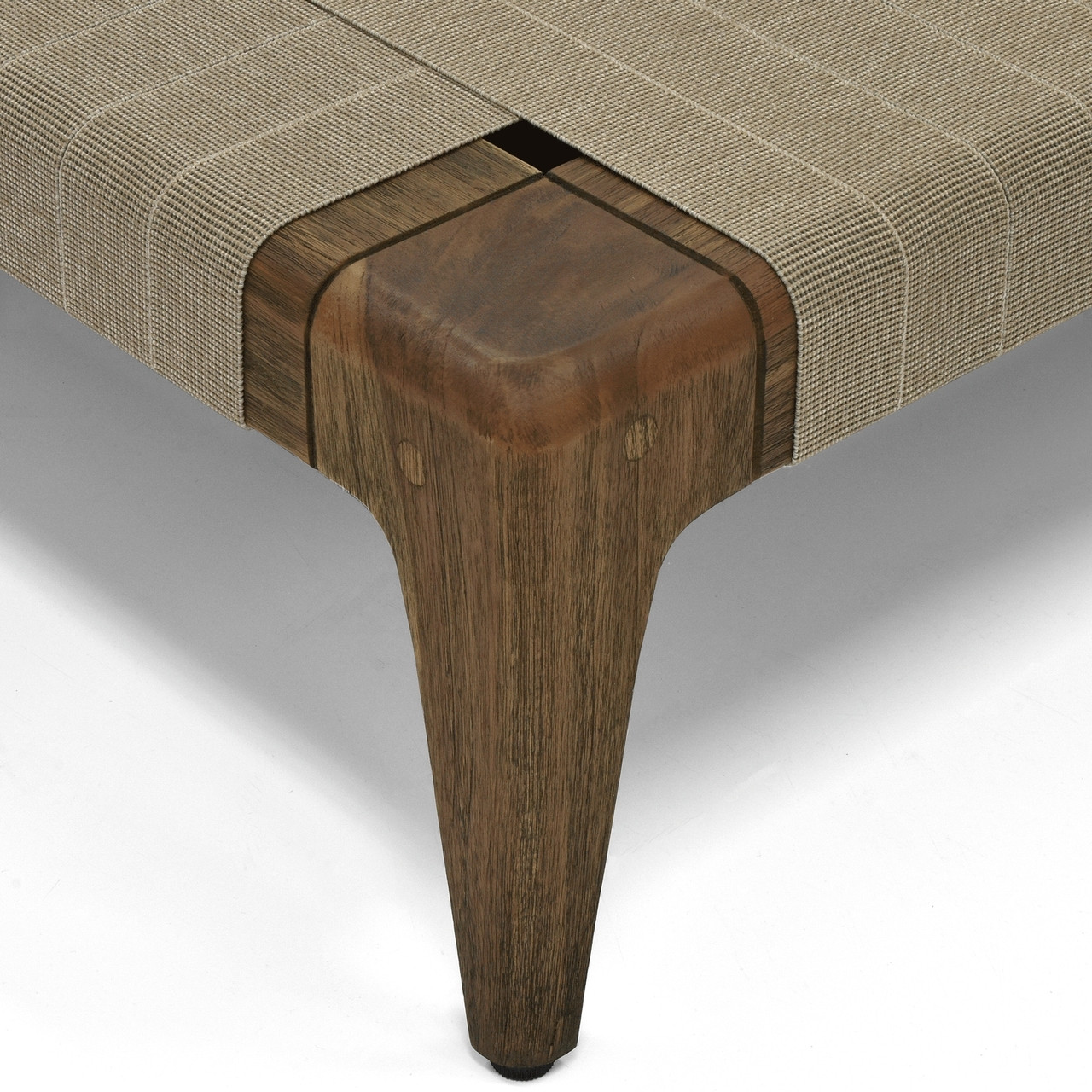 Cruise Ottoman Teak Frame