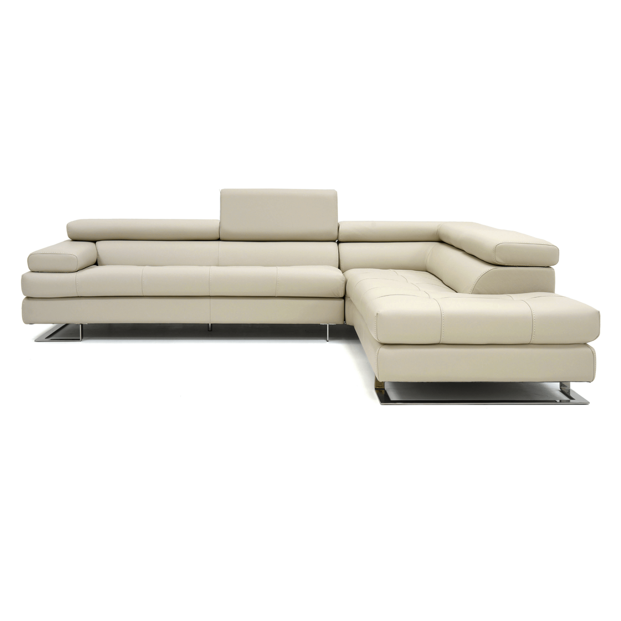 RIGHT || ECRU LEATHER