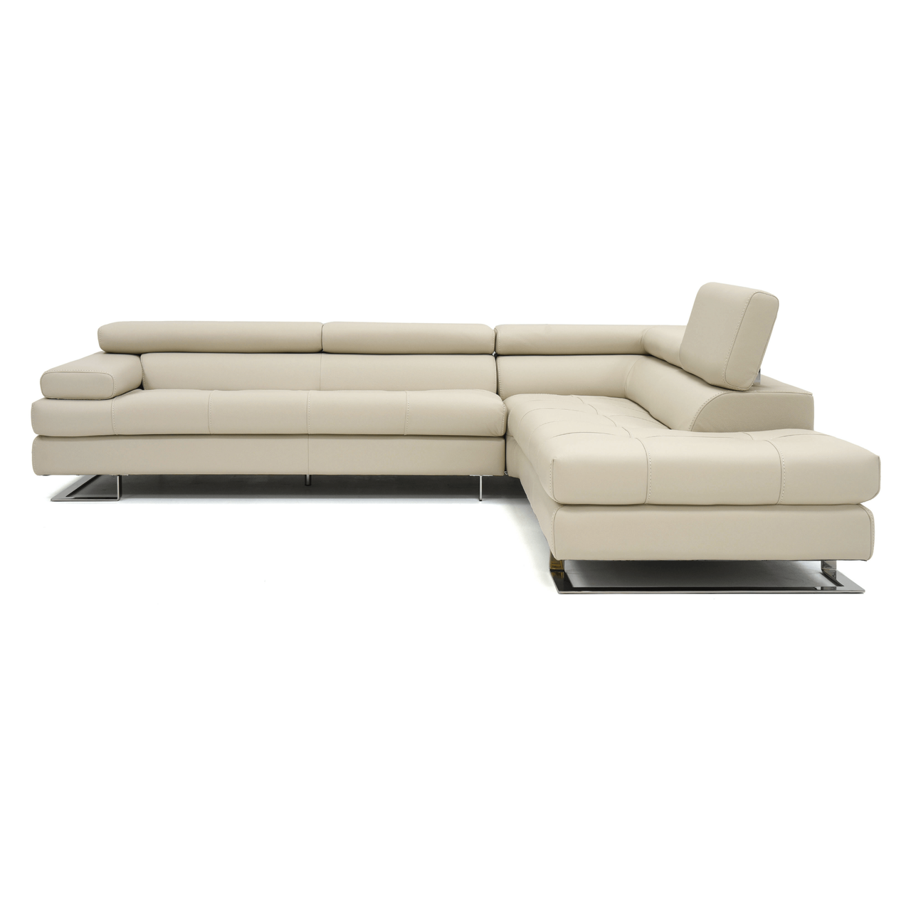RIGHT || ECRU LEATHER
