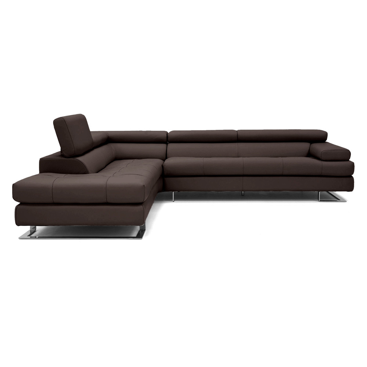 LEFT || DARK BROWN LEATHER