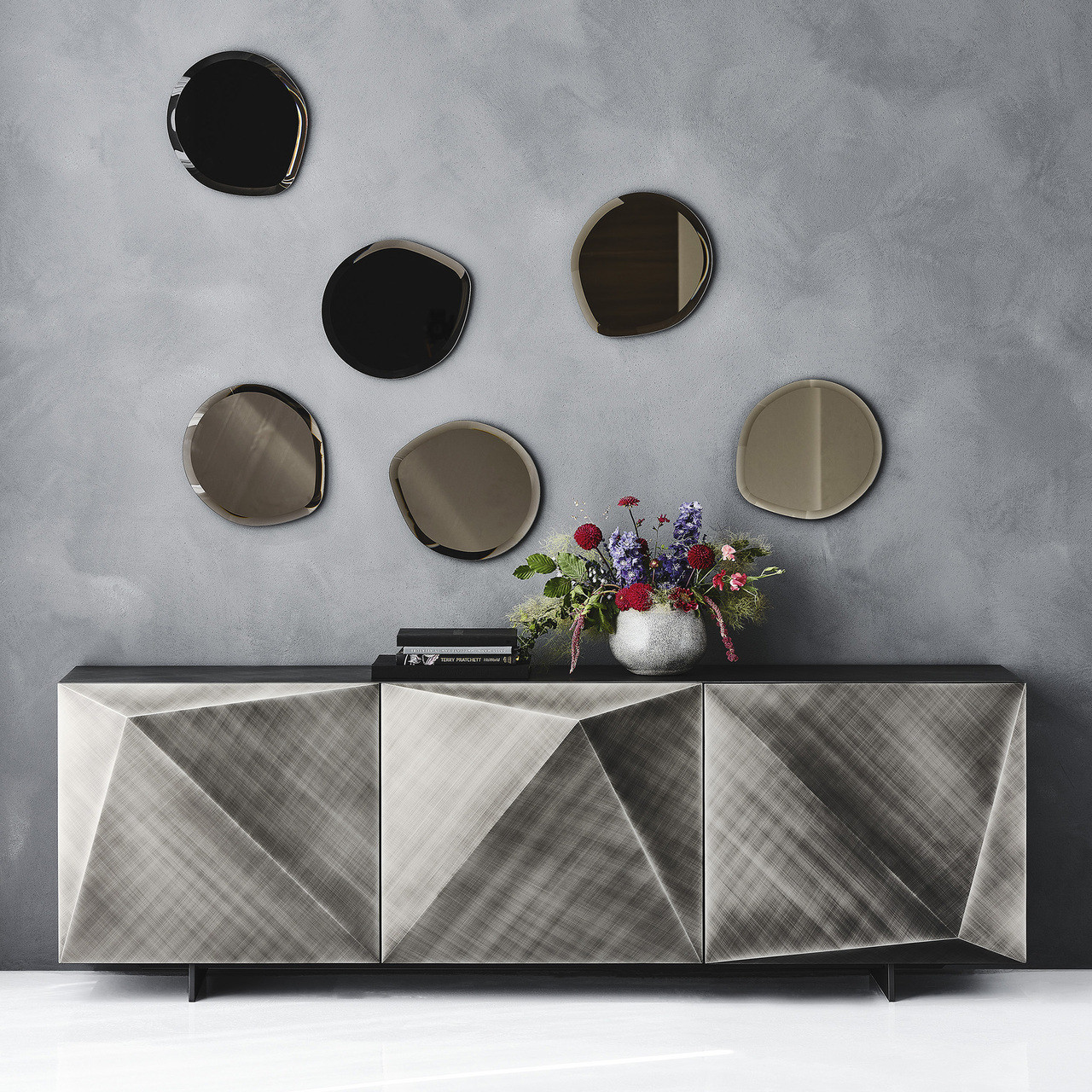 BRUSHED GREY - Shown here in the Brushed Grey Finish