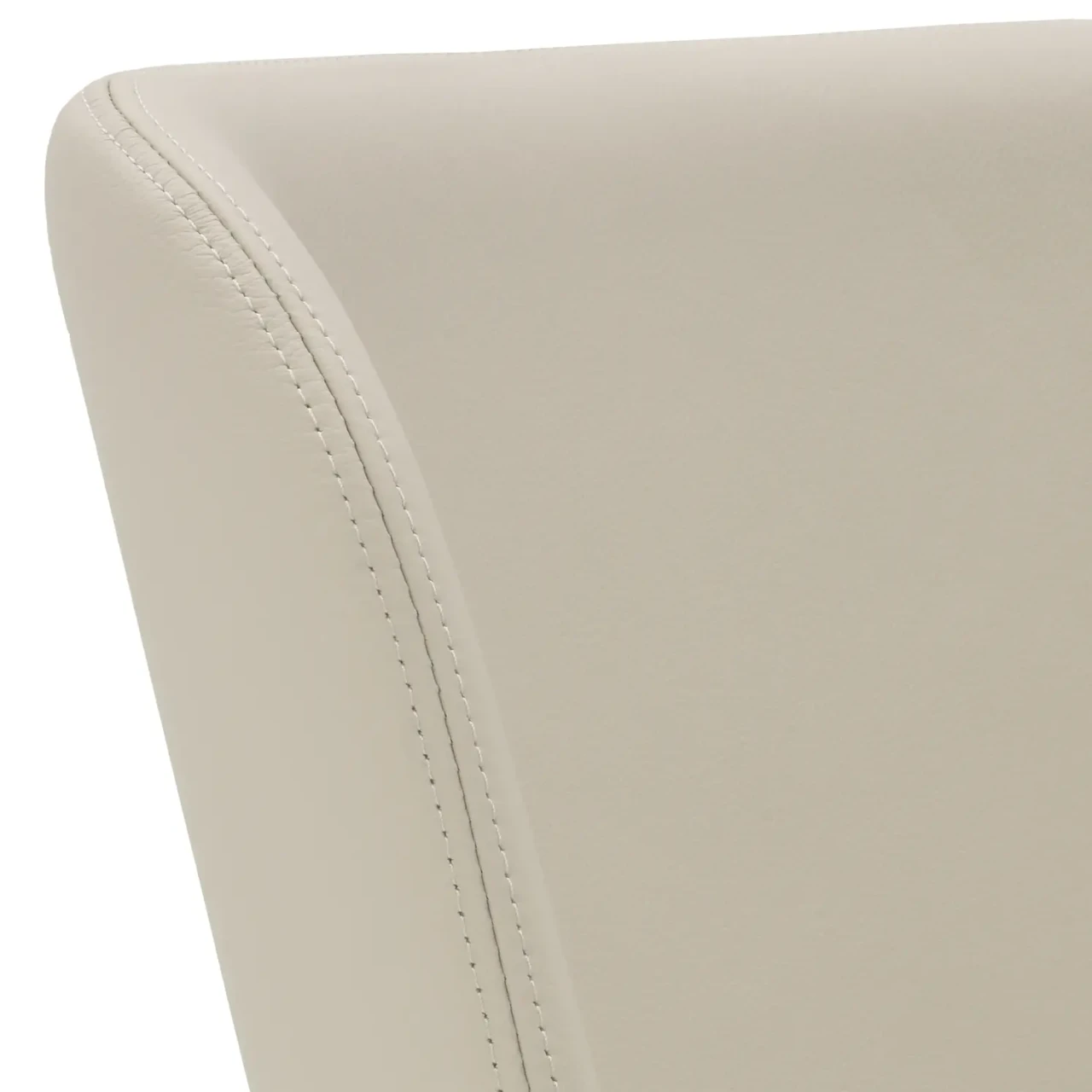 OYSTER || Closeup - Magda Side Chair Leather Detail