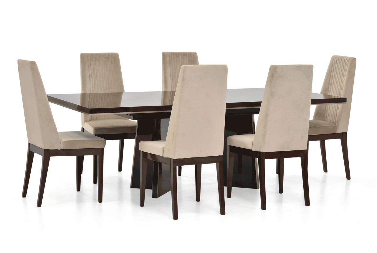 Eva  Dining Table Shown with Side Chairs