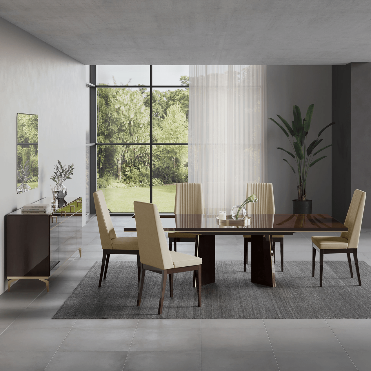 Eva Side Chair Shown in a Dining Room Setting