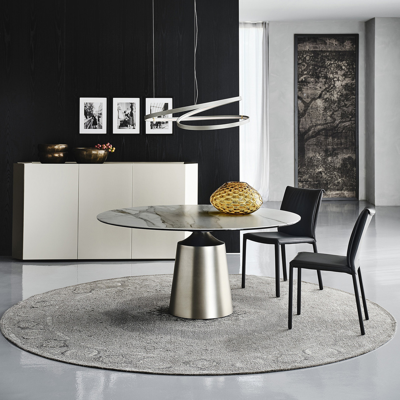 - Shown here with the Makalu Ceramic top and Satin Titanium Steel Base