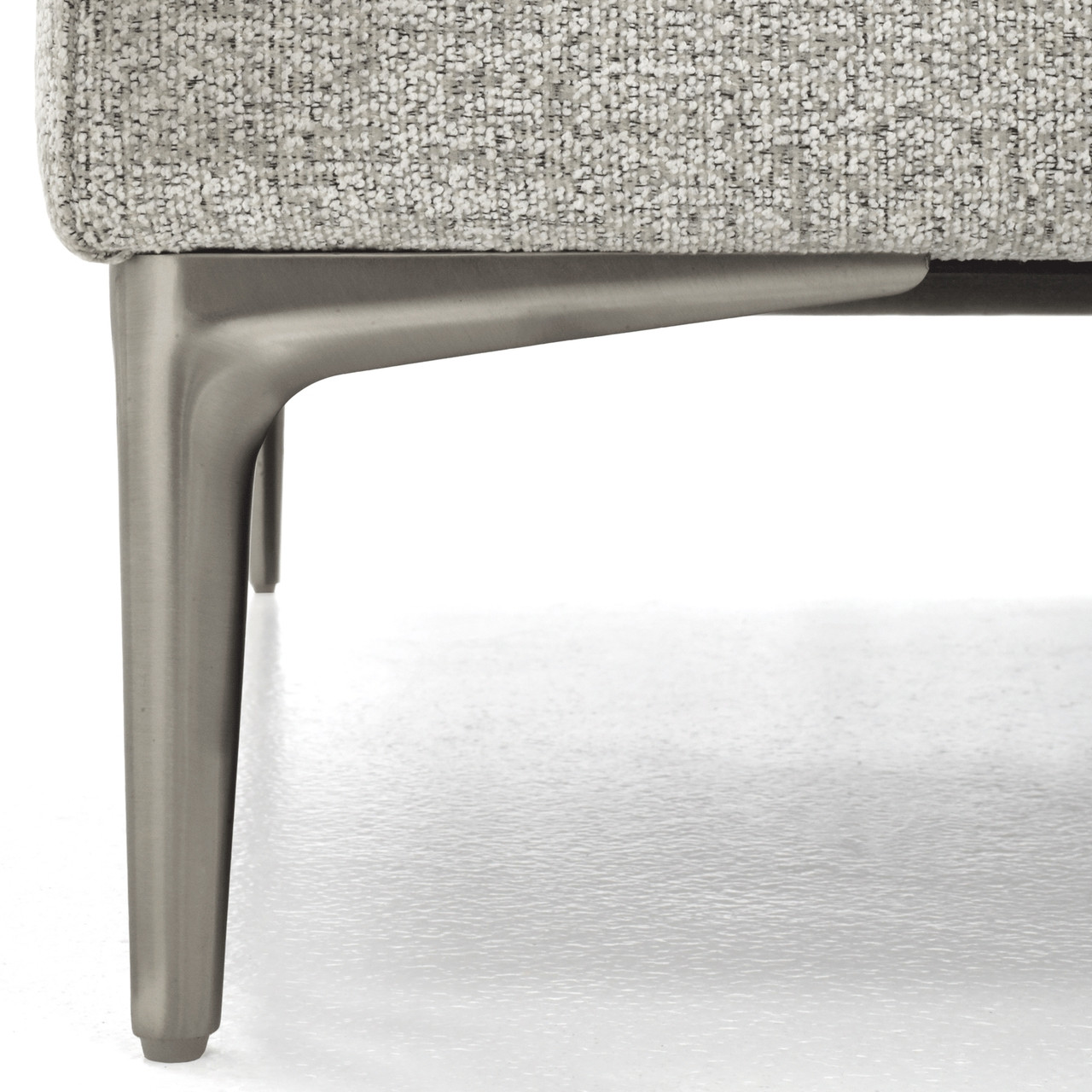 Elle Sectional Brushed Nickle Leg Detail