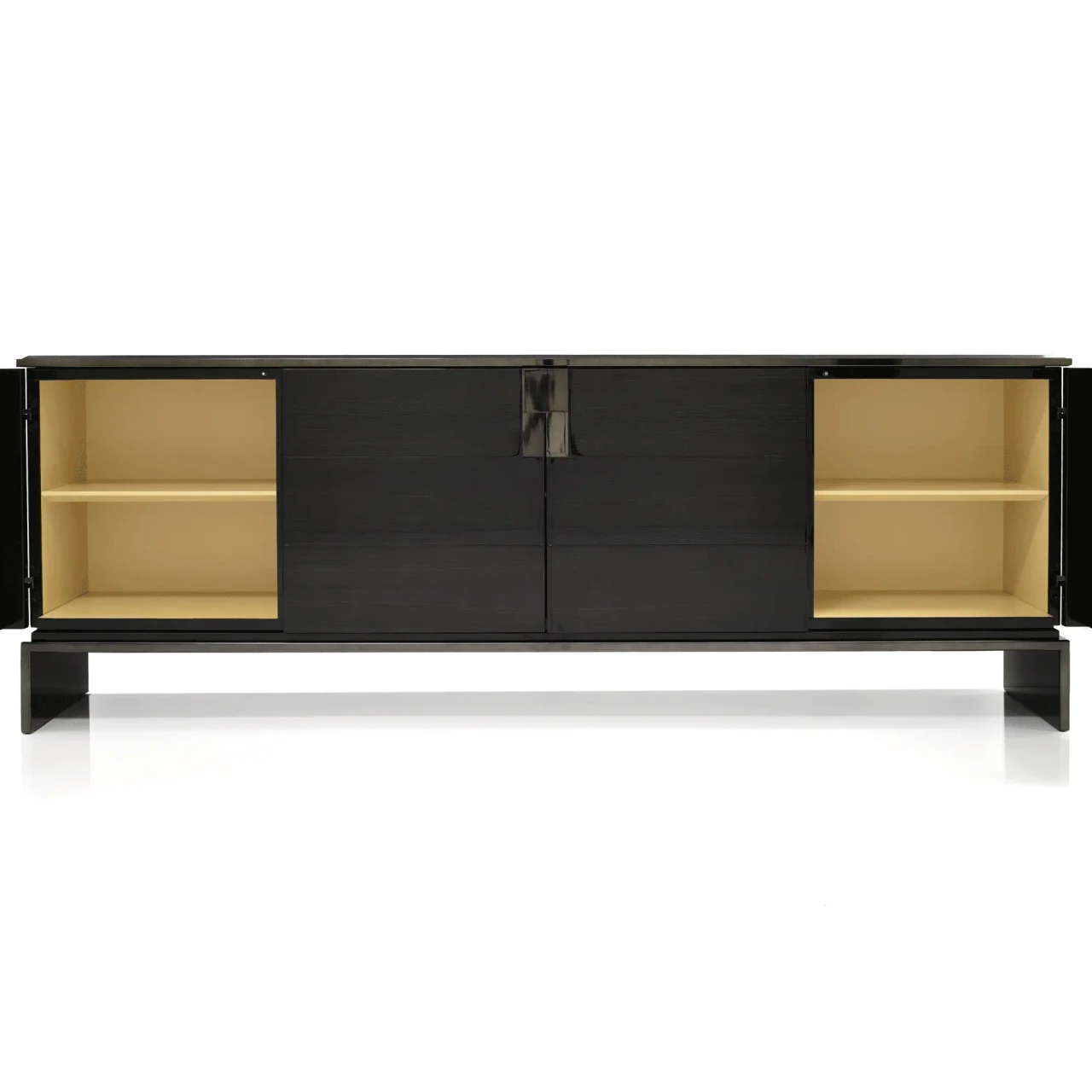 Black & More Buffet Open Cabinet Detail