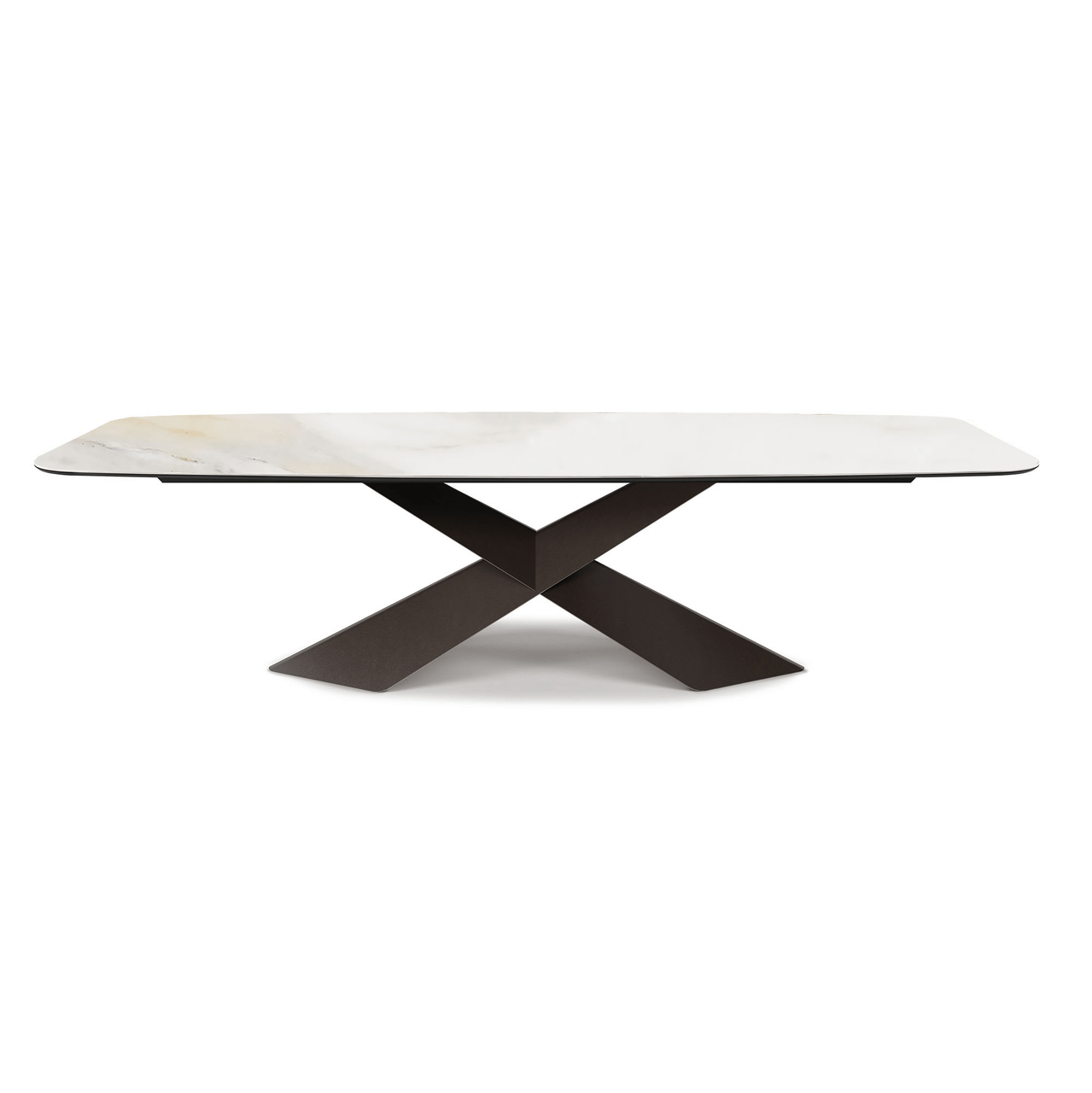 BRONZE EMBOSSED STEEL || GLOSSY GOLDEN CALACATTA