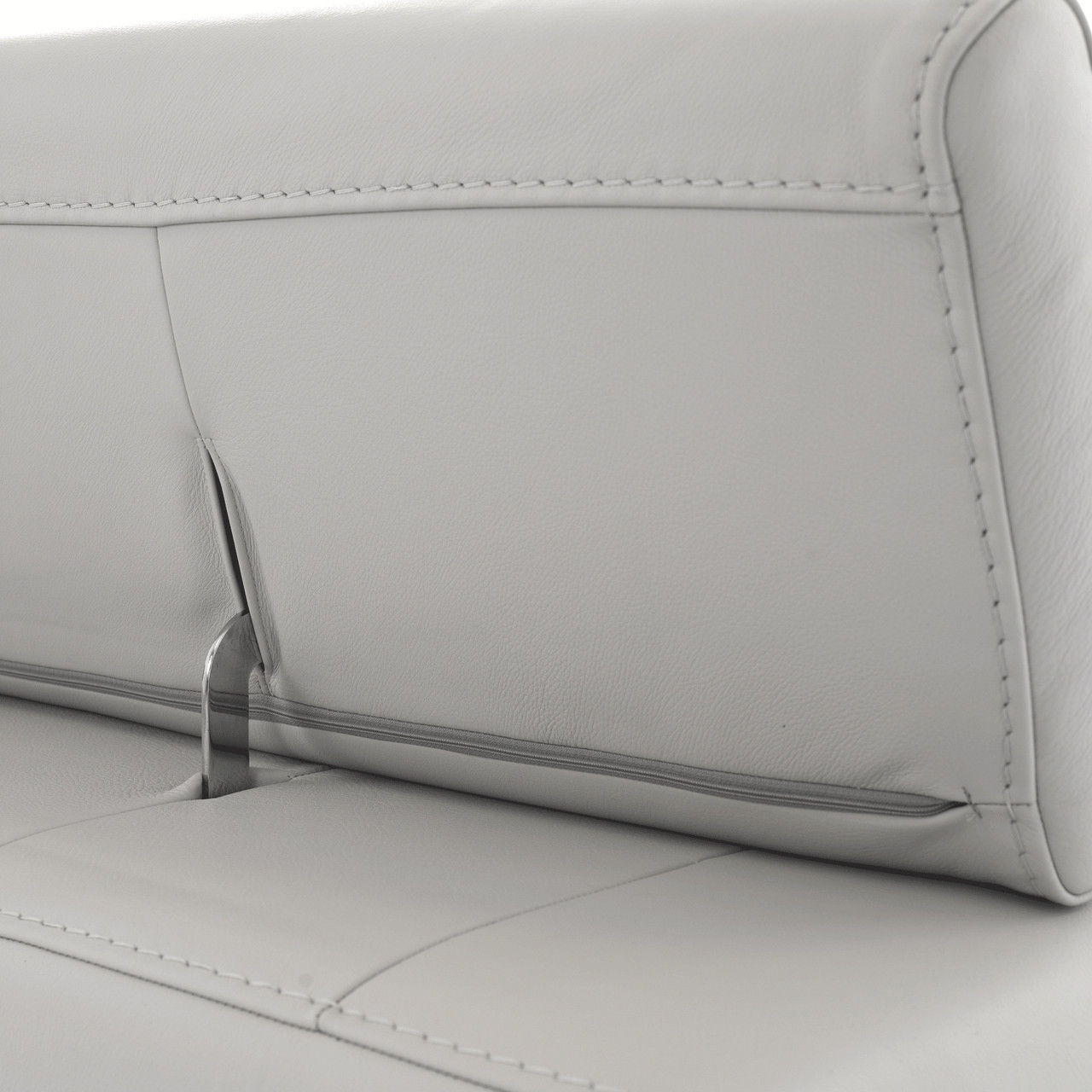 Closeup - Biella Sofa Adjustable Headrest Detail