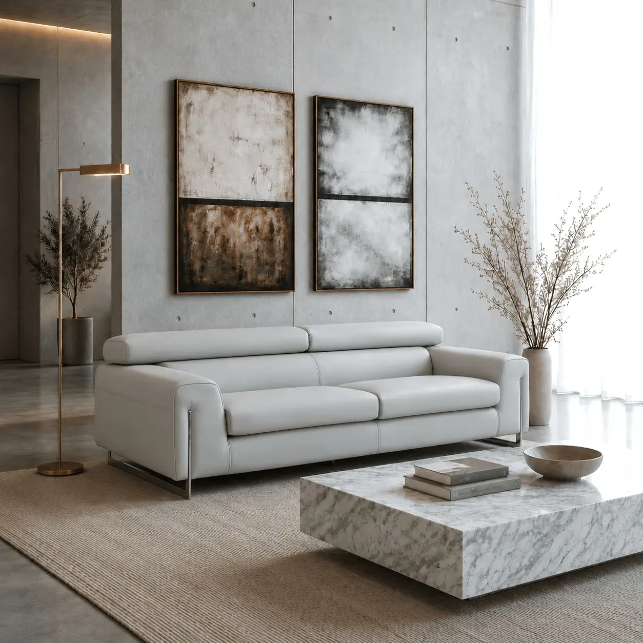 Biella Sofa - Pearl