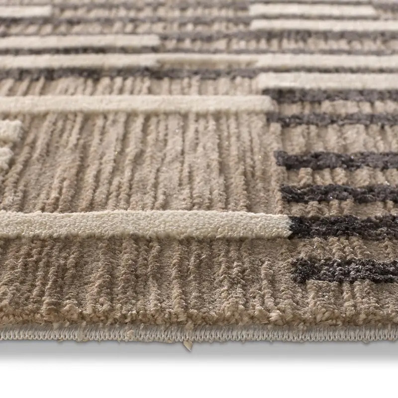 Graphite Area Rug - Taupe/Grey/Chocolate (10'6" x 14')