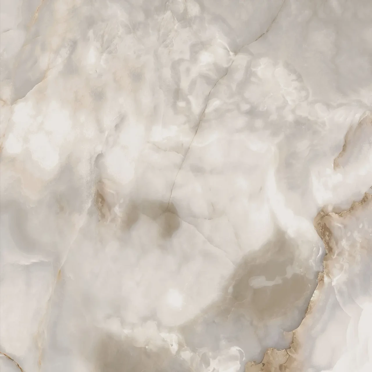 ALABASTRO || GRAPHITE EMBOSSED STEEL || Closeup - Cattelan Skorpio Keramik Dining Table Alabastro ceramic top, white and beige marble effect, top-down close-up view