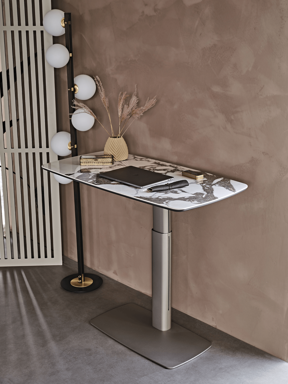 BRECCIA || TITANIUM EMBOSSED STEEL - Closeup
