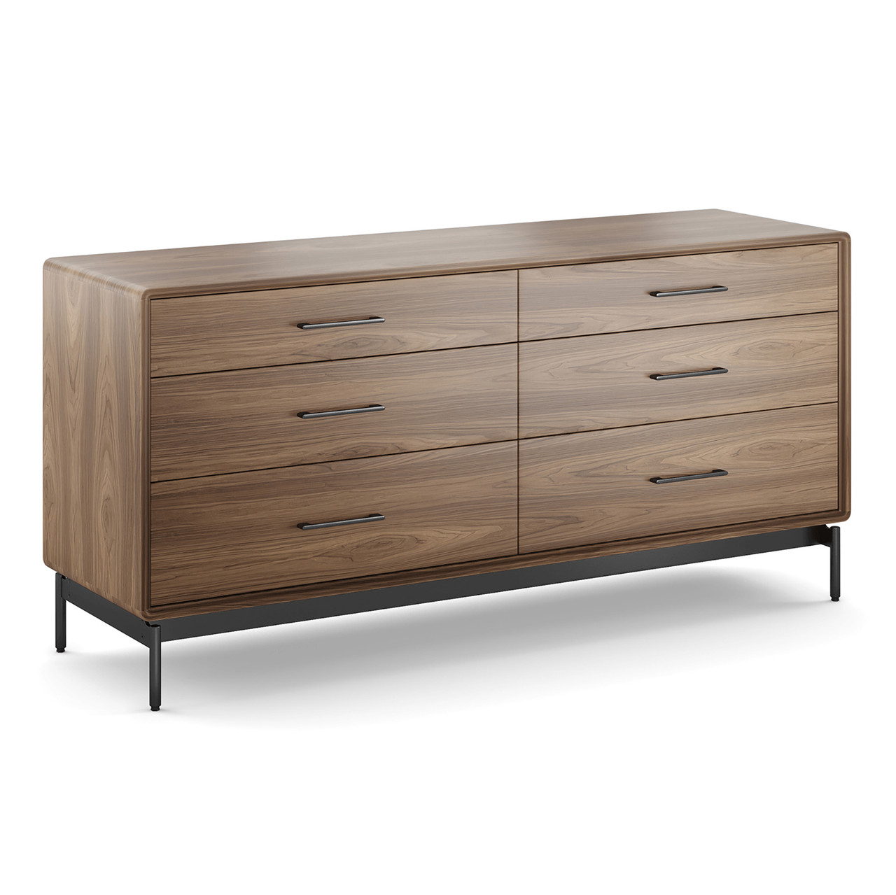 NATURAL WALNUT - Linq Dresser Front Angled View