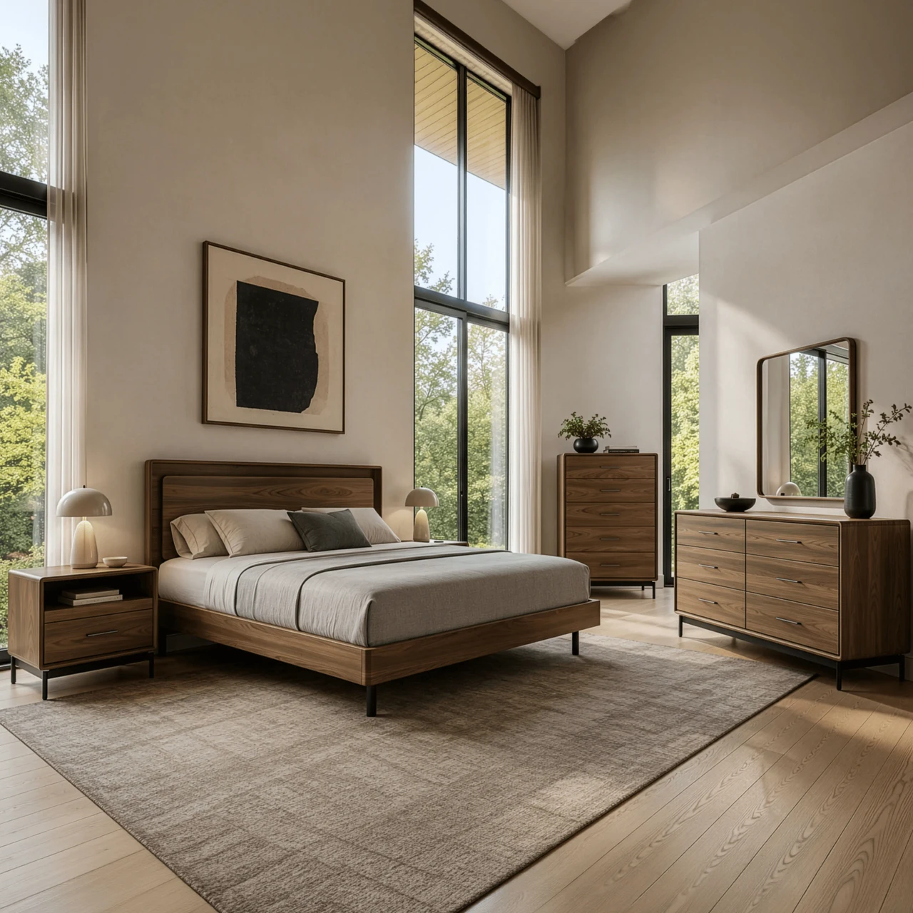 Linq Dresser Shown in a Bedroom Setting