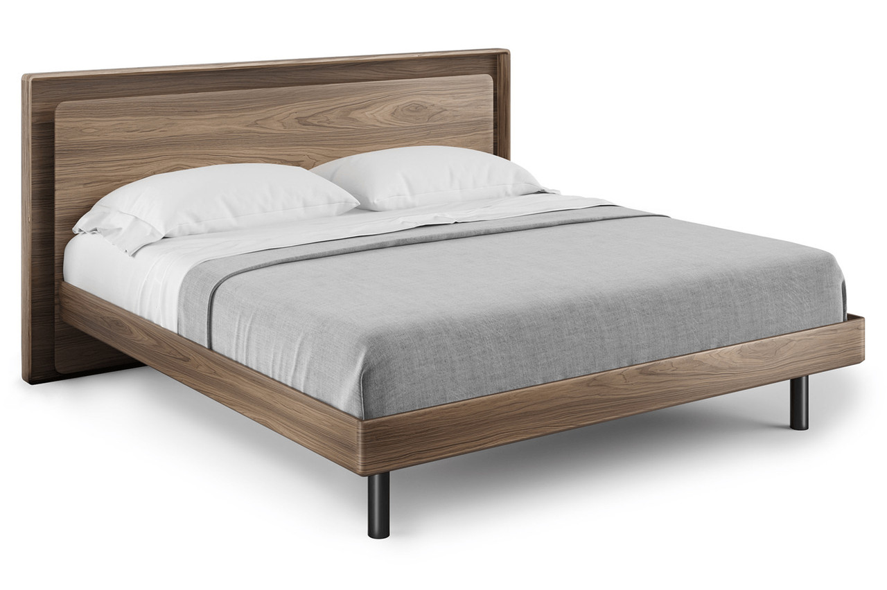 NATURAL WALNUT - Up Linq Bed Front Angled View