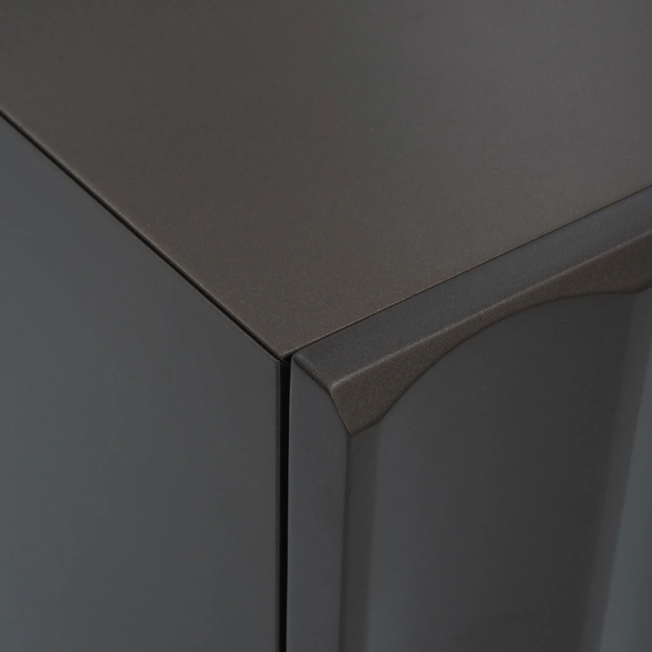 Closeup - Dorian Sideboard Bronze Lacquer Detail