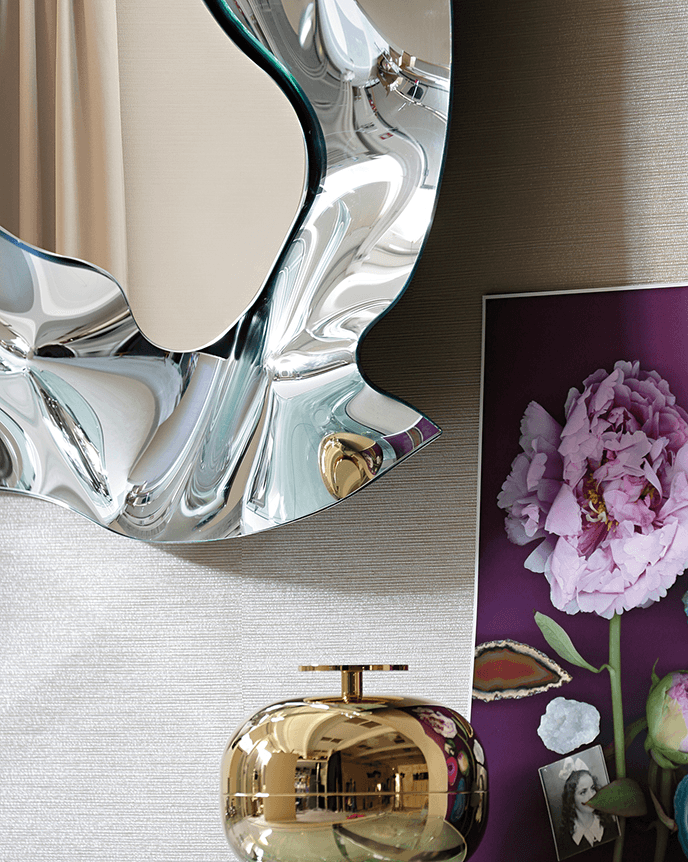 Closeup - Christine Square Mirror Frame Detail