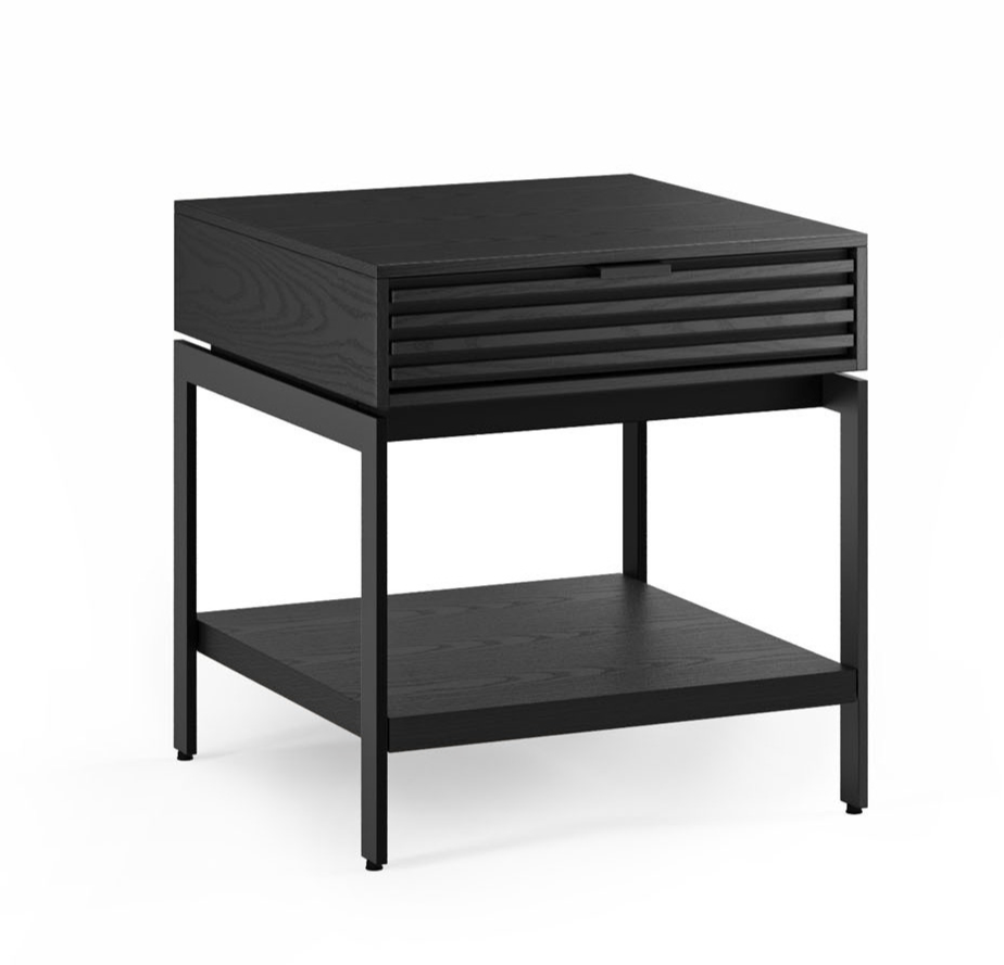 EBONIZED ASH - Cora End Table Front Angled View