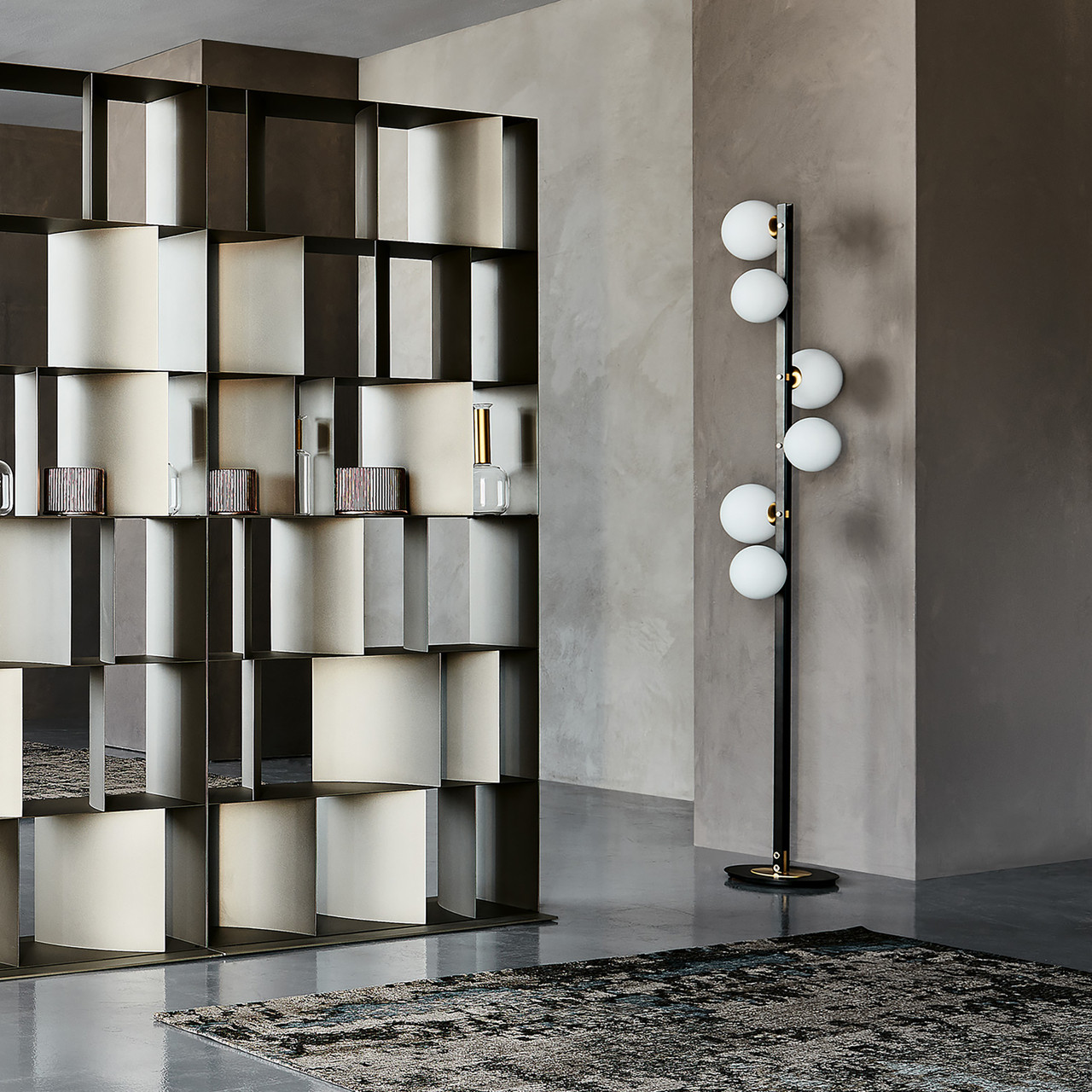 Planeta Floor Lamp Shown Staged