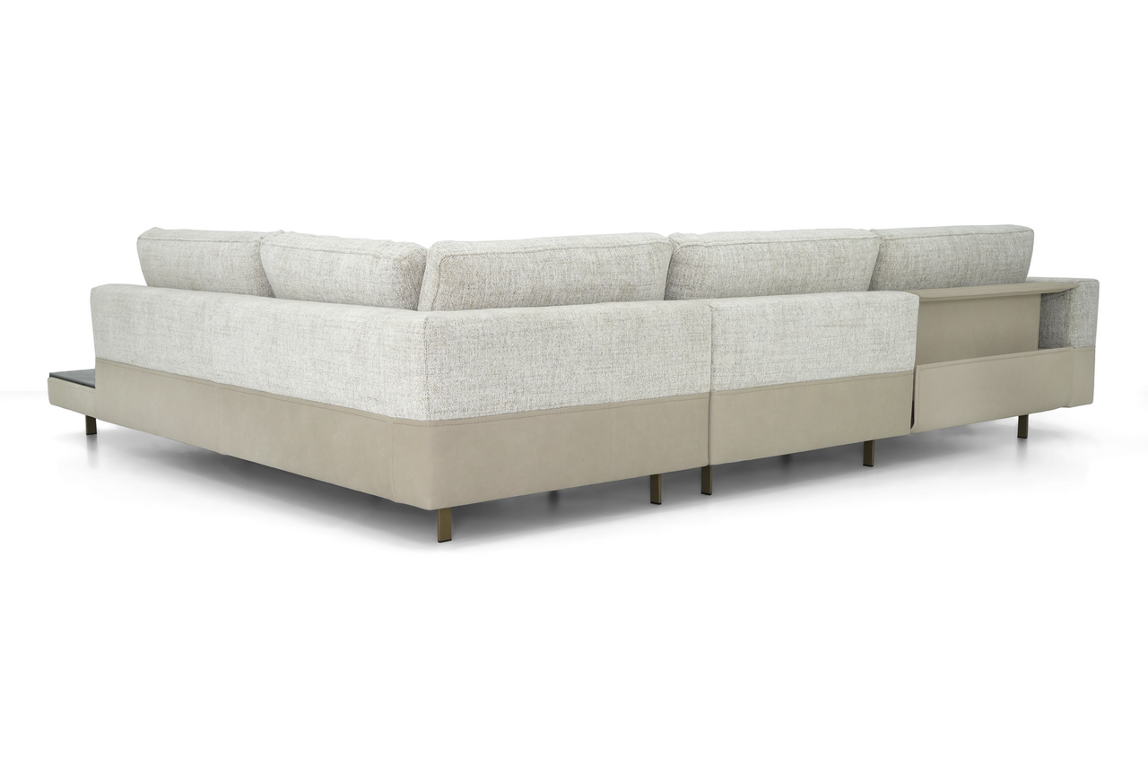 Vincent Sectional  Back Angled View