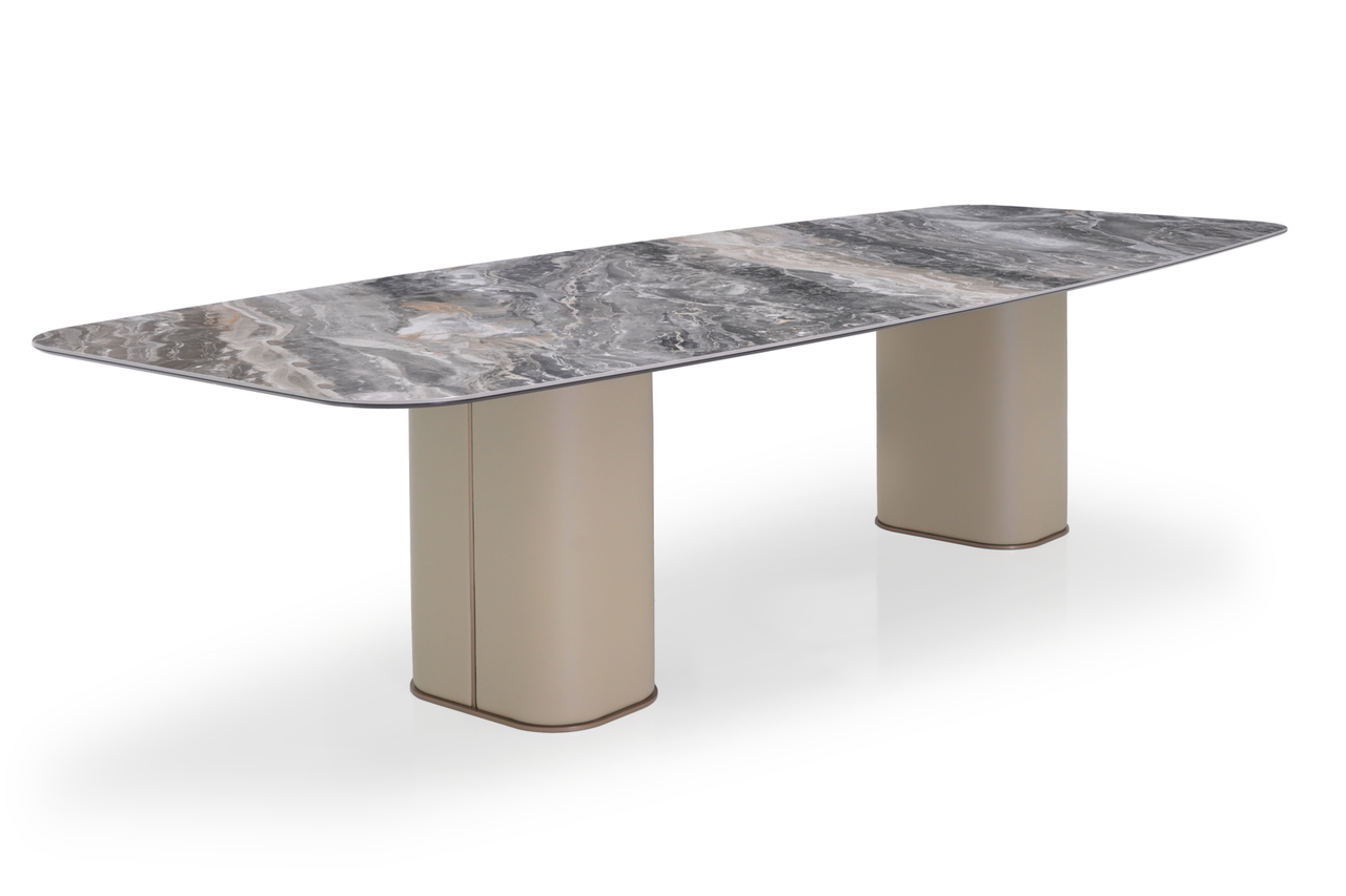 Milos Dining Table Front Angled View