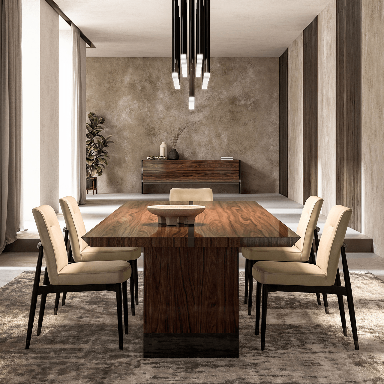 Closeup - Next Level Buffet Shown in a Dining Room Setting