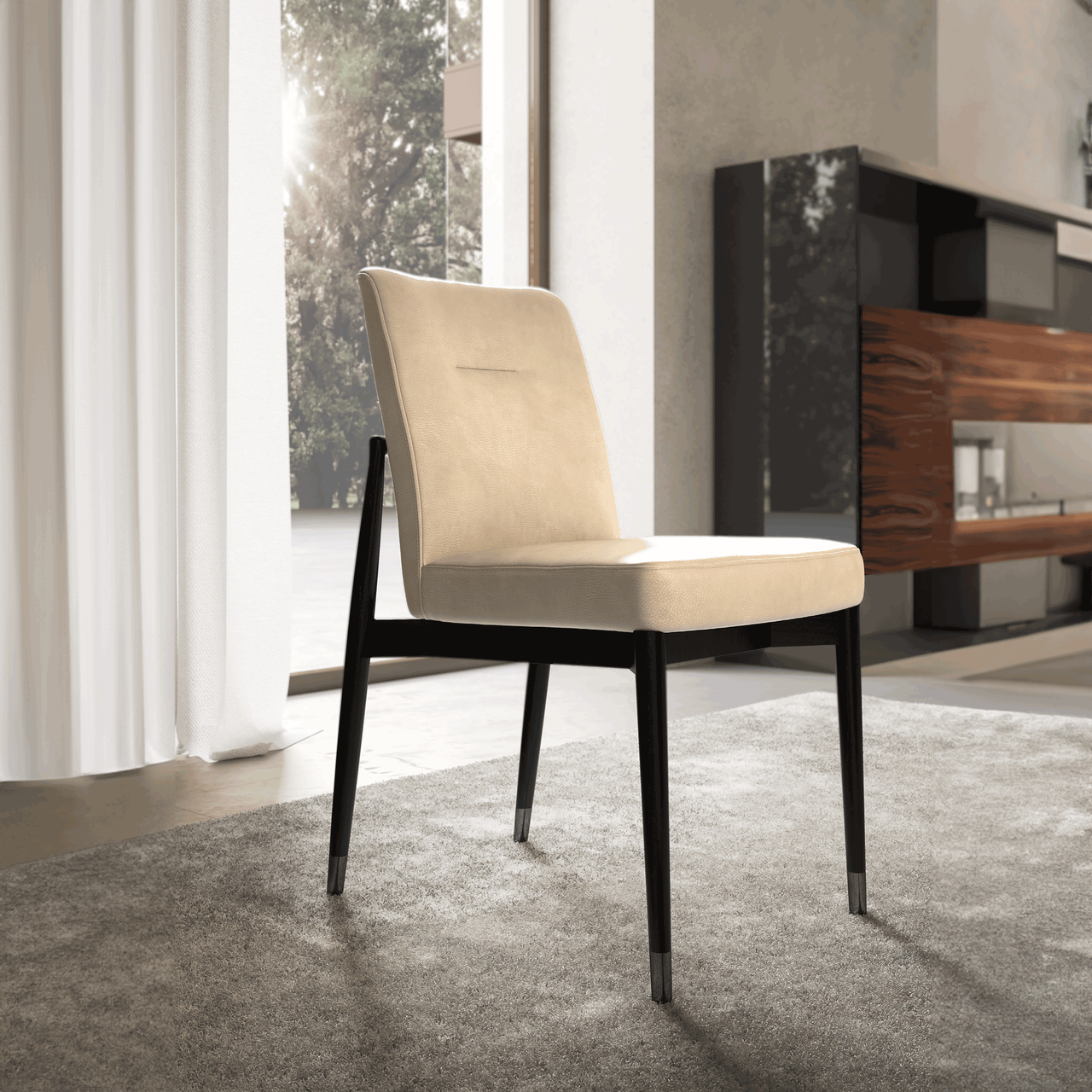 Next Level Side Chair Shown Staged