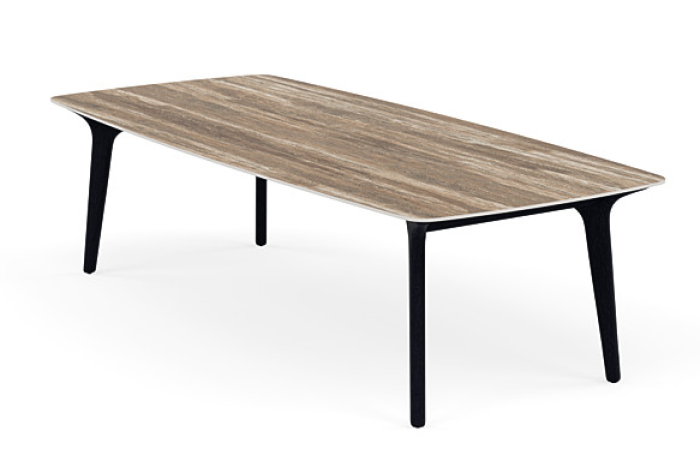 TAVERTIN GEO - Torsa Dining Table Back Angled View