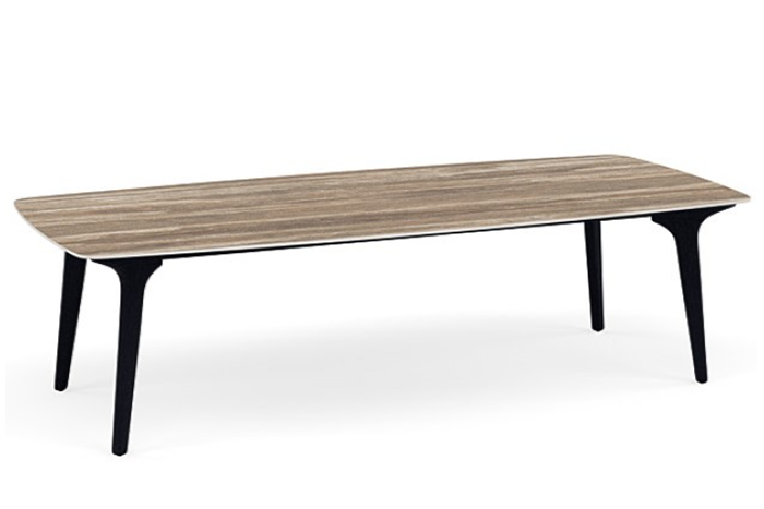 TAVERTIN GEO - Torsa Dining Table Front Angled view